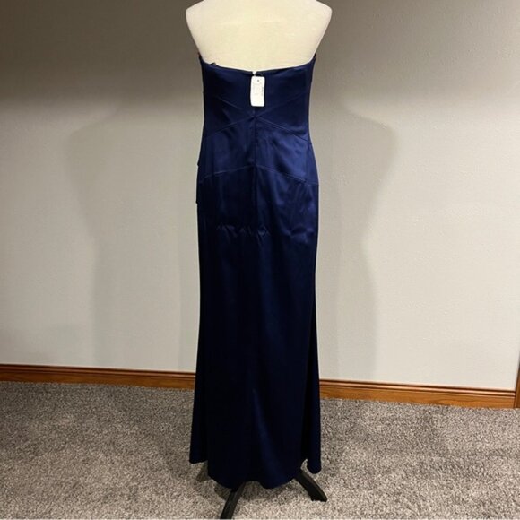 Navy strapless formal navy dress - Picture 6 of 15